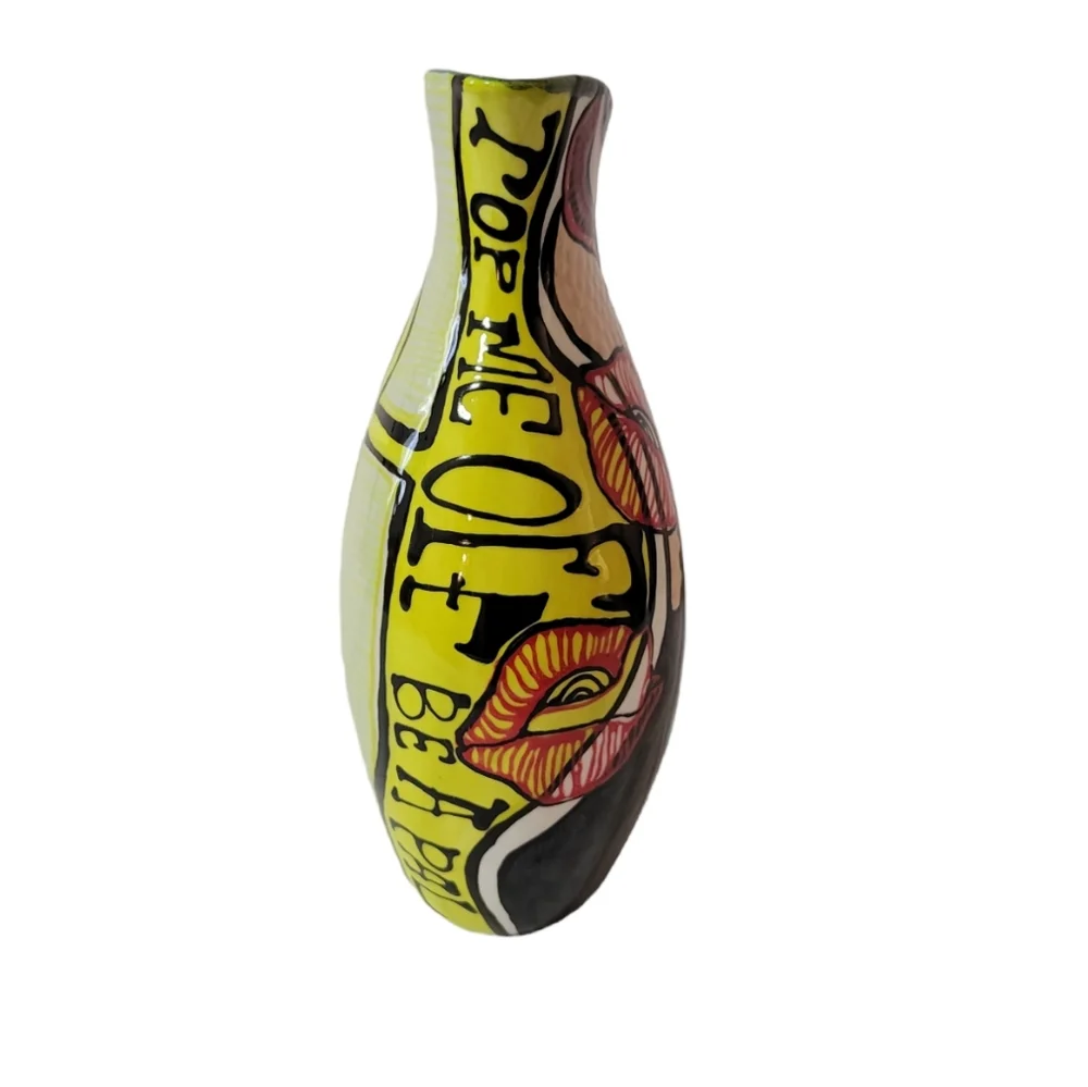Kaffers Illustrations Pottery Pitcher Hand Crafted